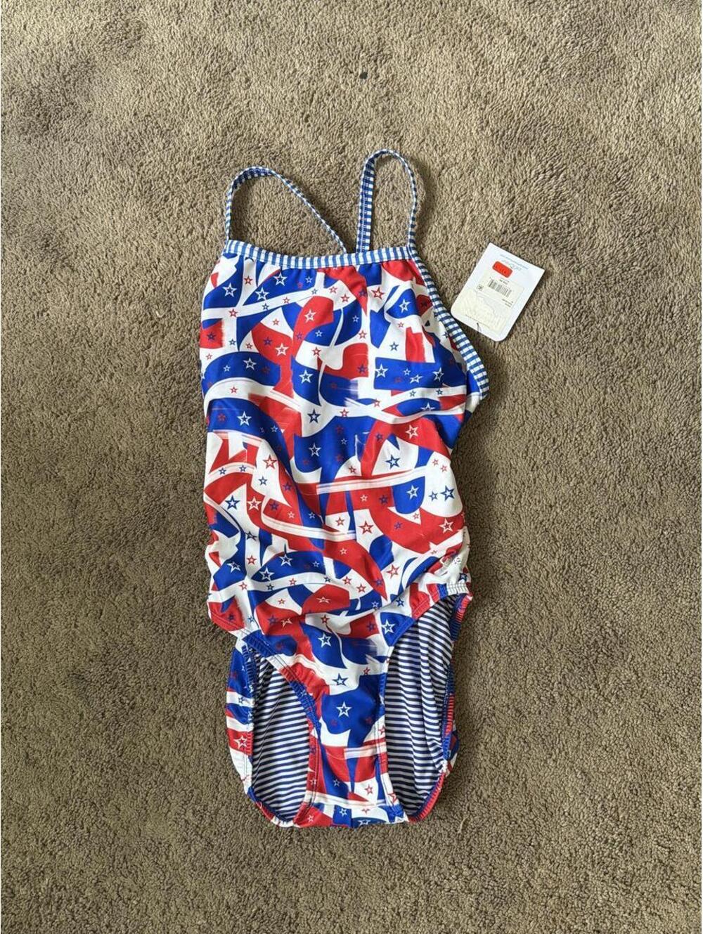 Uglies by Dolfin swimsuit with Stars and Stripes size 38 EU. NWT!